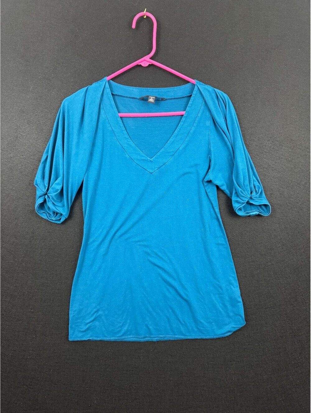 Banana Republic Women's Blue Stretch V-Neck Top Size S